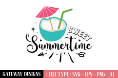 Sweet Summer Time svg design Product Image 1
