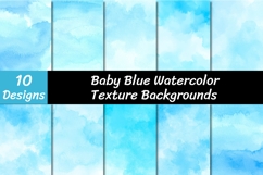 Baby Blue Watercolor Backgrounds Product Image 1