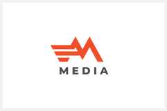 Media Letter M Logo Design Vector Product Image 1