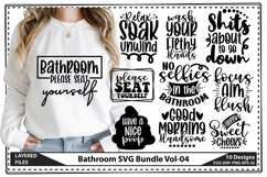 Bathroom SVG Bundle, Washroom Svg, Bathroom Sign Svg Product Image 1
