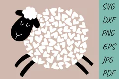 Baby print, Sheep SVG, Funny Sheep SVG Cut Files - Farm SVG Product Image 1