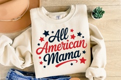All American Mama Svg | 4th of july Svg | Shirt Svg Product Image 2