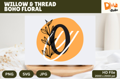 Willow &amp; Thread Boho Floral Monogram Product Image 1