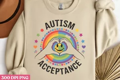 Autism Acceptance PNG, Autism Sublimation PNG Product Image 2