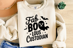 Fab Boo Lous Custodian Svg | Halloween Svg | Shirt Svg Product Image 2