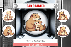 Car Coaster Platypus Mother&#039;s Day Product Image 1