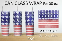 PATRIOTIC Tumbler Wrap Sublimation, 20 oz Patriotic Tumbler Product Image 2