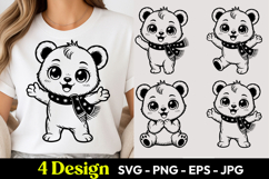 Cute Baby Panda SVG PNG Product Image 1