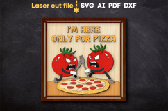 Cafe Sign Pizza SVG laser cut files for Glowforge Product Image 1