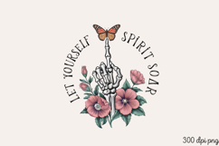 Let yourself spirit soar PNG, Vintage soul sublimation PNG Product Image 1