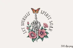 Let yourself spirit soar PNG, Vintage soul sublimation PNG Product Image 1