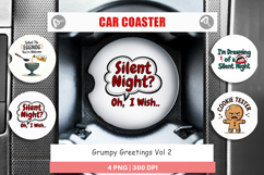 Grumpy Greetings Car Coaster Product Image 1