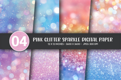 Pink Glitter Sparkle Digital Paper Product Image 1