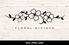 Floral Divider SVG Product Image 1