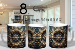 Christmas Snowflake | Xmas Sublimation Mug design bundle Product Image 1