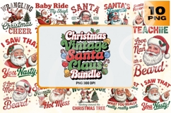 Vintage Santa Claus PNG Bundle Product Image 1