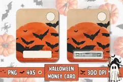 Halloween Bats Money Card Design, Kids Money Card Product Image 1