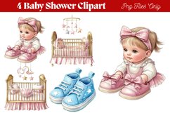 Baby Shower Clipart PNG Product Image 1