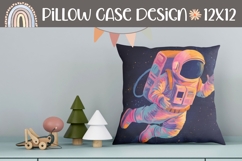 Astronaut Pillow Sublimation, Galaxy Pillowcase Design Product Image 1