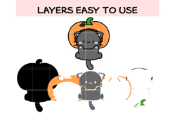 Cute Halloween Cat SVG Product Image 2