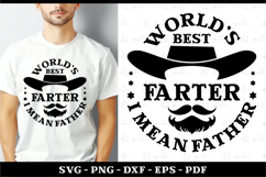 World's best farter I mean father, Fathers Day t shit SVG Product Image 1