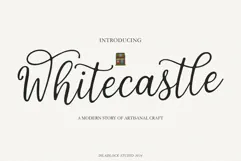 Whitecastle - Modern Calligraphy Script Product Image 1