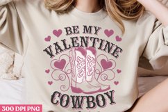 Be my Valentine PNG, Western Valentine Sublimation PNG Product Image 1