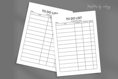 Minimal To-Do List Planner Template | Canva Editable Daily Product Image 1