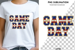 USA game day png design for T-shirts Product Image 1