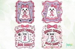 Pink Ghost Breast Cancer Awareness Png Product Image 1
