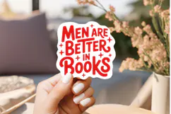 Men Are Better In Books PNG and SVG 10 Colors/Variations Product Image 1