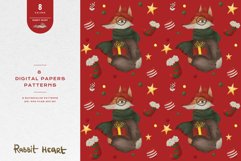 Christmas Patterns Santa Winter Print Digital Paper JPEG Product Image 1