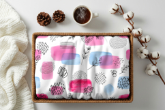 Blanket mockup in wicker basket Product Image 2