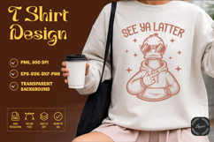 See Ya Later Funny Duck SVG - Cool Retro Animal T-Shirt Product Image 1