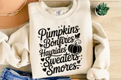Pumpkin Bonfires Svg | Halloween Svg | Shirt Svg Product Image 2