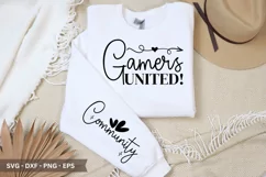 Gamers United SVG - Video Game T-Shirt Design Product Image 1