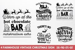 Farmhouse Vintage Christmas Sign SVG Product Image 1