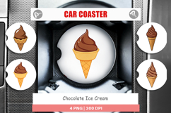 Car Coaster Chocolate Ice Cream Product Image 1