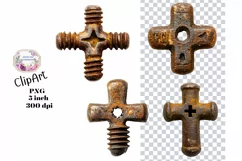 Rusty Things, Grunge, Metal, Ephemera, PNG, Clipart Product Image 1