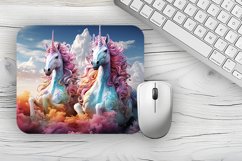 flower cat Mousepad PNG, Animal Mousepad Sublimation Designs Product Image 1