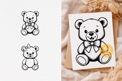Teddy Bear svg, Teddy Bear clipart, Boy, Girl, png, dxf Product Image 1