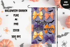 Halloween Bats Garden Flag, Happy Halloween Garden Flag PNG Product Image 1
