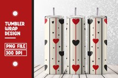 Heart Pattern Tumbler Warp Design Product Image 1