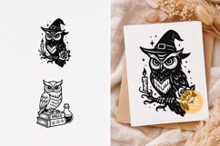 Witch Owl svg, Mystical Owl, Magic Owl, Witchcraft Product Image 1