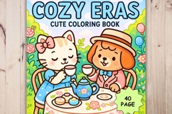 Cozy Eras Coloring Book, Cute and Cozy Digital Coloring Product Image 1