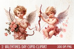 Valentines Day Cupid Sublimation Bundle, Cupid Watercolor Product Image 1