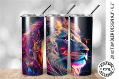 TUMBLER DESIGN LION - SUBLIMATION FILES TUMBLER WRAP Product Image 1