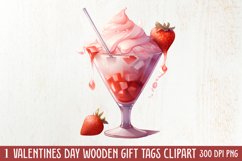 Sweet Valentine Clipart, Watercolor Valentines Day Product Image 1