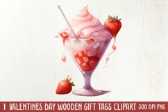 Sweet Valentine Clipart, Watercolor Valentines Day Product Image 1