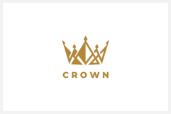 Abstract Crown Logo Design Vector Template Product Image 2